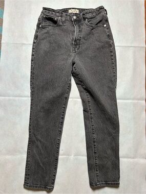 Madewell dark grey the curvy perfect vintage jean size 28
